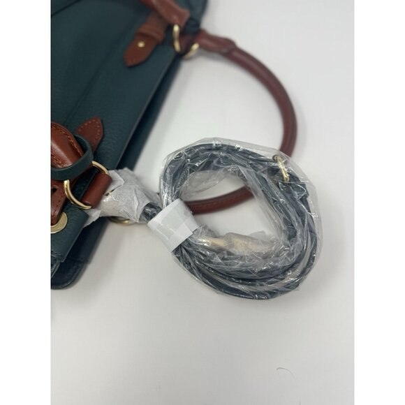 Isaac Mizrahi Emerald Green 100% Leather Handbag & Crossbody Bag - Picture 16 of 16